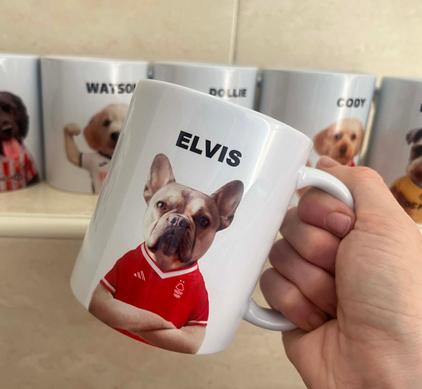 Personalised Dog/Cat Football Mug