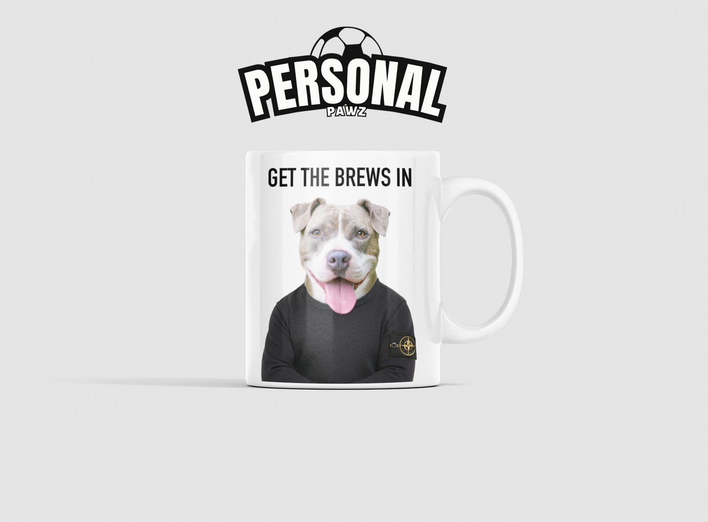Personalised Dog/Cat Badge Mug