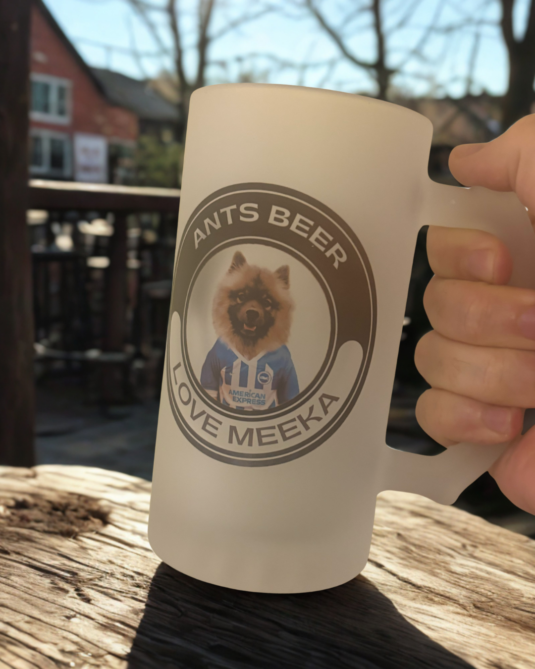 Personalised Football Pint Glass