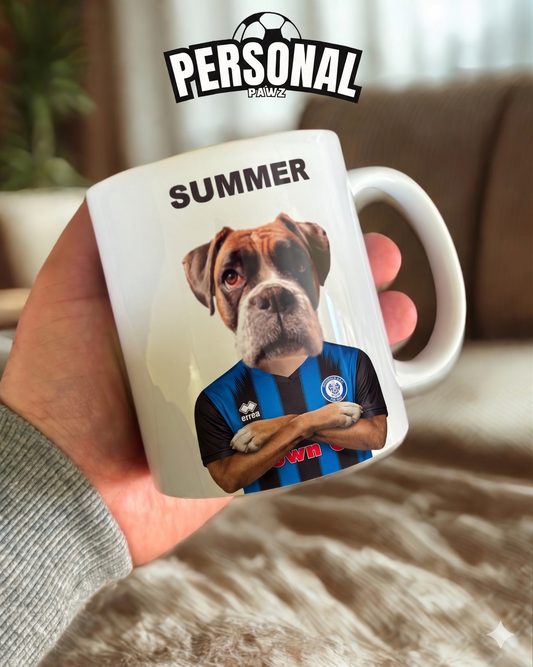 Personalised Dog/Cat Football Mug